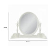 Dorie Vanity Dresser Mirror | 35x48 White Wood Floral Trim | Beveled BM333878