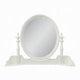 Dorie Vanity Dresser Mirror | 35x48 White Wood Floral Trim | Beveled