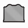 Chery Dresser Mirror | 39x46 Beveled Edges and Classic Black Wood