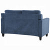 Royi Loveseat | Track Armrest | 58’’ | Blue Fabric w Tufted Backrest BM333883