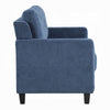 Royi Loveseat | Track Armrest | 58’’ | Blue Fabric w Tufted Backrest BM333883