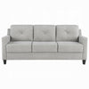 Royi Sofa | Track Armrest | 78’’ | Gray Fabric Seat w Tufted Backrest BM333885