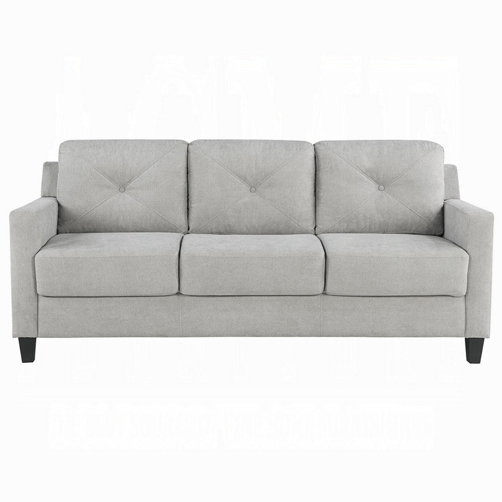 Royi Sofa | Track Armrest | 78’’ | Gray Fabric Seat w Tufted Backrest BM333885