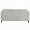 Royi Sofa | Track Armrest | 78’’ | Gray Fabric Seat w Tufted Backrest BM333885