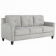 Royi Sofa | Track Armrest | 78’’ | Gray Fabric Seat w Tufted Backrest BM333885
