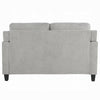 Royi Loveseat | Track Armrest | 58’’ | Gray Fabric w Tufted Backrest BM333886