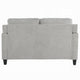 Royi Loveseat | Track Armrest | 58’’ | Gray Fabric w Tufted Backrest BM333886