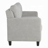 Royi Loveseat | Track Armrest | 58’’ | Gray Fabric w Tufted Backrest BM333886