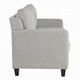 Royi Loveseat | Track Armrest | 58’’ | Gray Fabric w Tufted Backrest BM333886