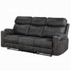 Hori Manual Recliner Sofa | 86’’ | Dark Gray Microfiber | Cupholders BM333889