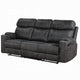 Hori Manual Recliner Sofa | 86’’ | Dark Gray Microfiber | Cupholders BM333889