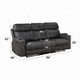 Hori Manual Recliner Sofa | 86’’ | Dark Gray Microfiber | Cupholders BM333889