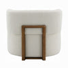 Remus Accent Oversize Chair | Beige Boucle | Round Curved Backrest BM333892