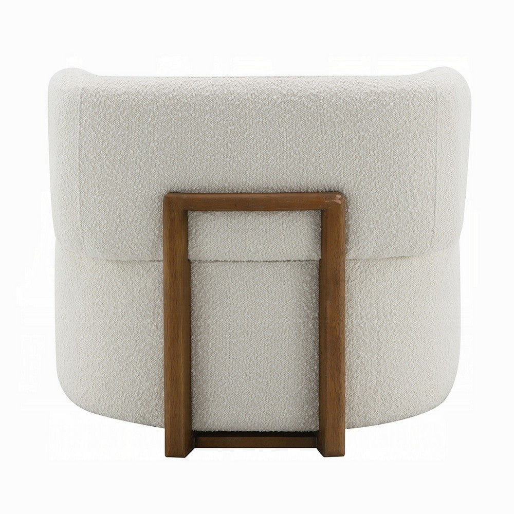 Remus Accent Oversize Chair | Beige Boucle | Round Curved Backrest BM333892