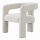 Side Dining Chair Set of 2 | Textured Off White Boucle | Curved Back BM333896