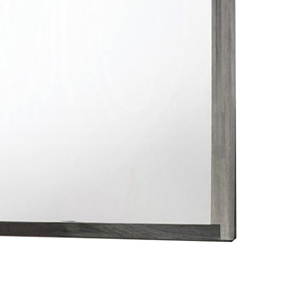 Joho Dresser Mirror | 38x50 | Dual Tone Gray Wood | Natural Grains BM333901
