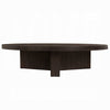 Round Coffee Table | 60’’ | Espresso Brown Wood | Tri Fluted Legs BM333904