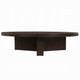 Round Coffee Table | 60’’ | Espresso Brown Wood | Tri Fluted Legs BM333904