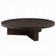 Round Coffee Table | 60’’ | Espresso Brown Wood | Tri Fluted Legs BM333904