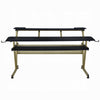 Vion 71’’ Music Producer Desk for Computer | Black | 3 Tier Shelves
