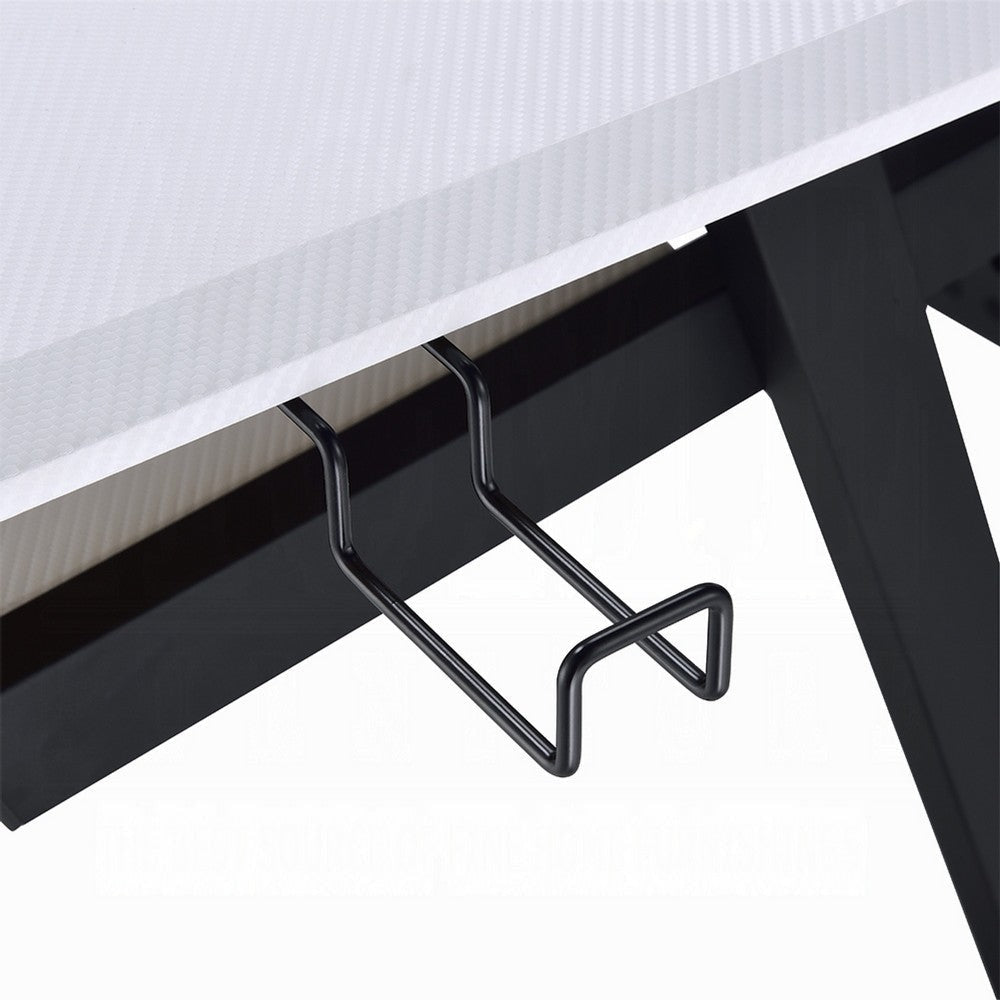 Vion 71’’ Music Producer Desk for Computer | White | Keyboard Tray