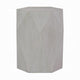 Hano Side End Table | White Rubberwood | 22’’ | Geometric Design Body BM333908