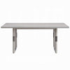 Mori Dining Table | 72" Rectangular Top w Panel Legs | Natural Gray