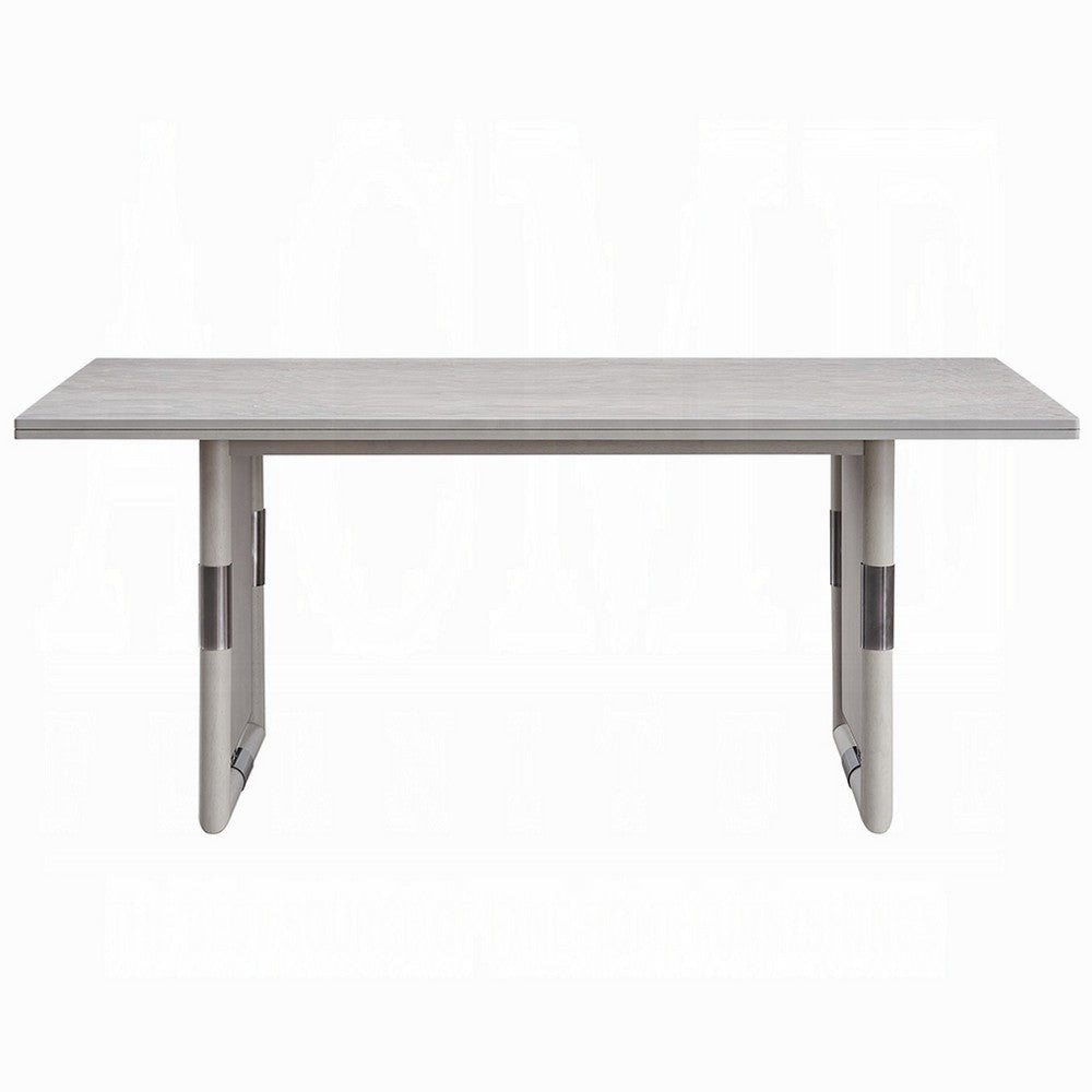 Mori Dining Table | 72’’ Rectangular Top w Panel Legs | Natural Gray BM333909