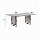 Mori Dining Table | 72" Rectangular Top w Panel Legs | Natural Gray