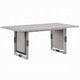 Mori Dining Table | 72" Rectangular Top w Panel Legs | Natural Gray