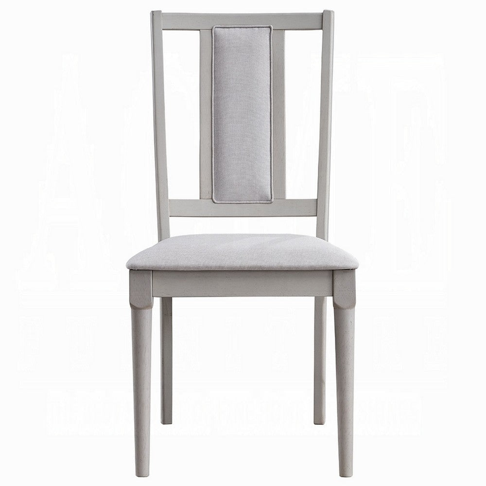 Mori Dining Side Chair Set of 2 | Cutout Back | Natural Gray Linen BM333910