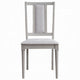 Mori Dining Side Chair Set of 2 | Cutout Back | Natural Gray Linen BM333910