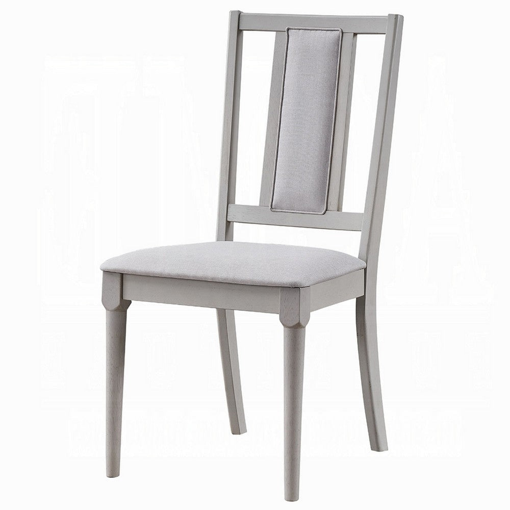 Mori Dining Side Chair Set of 2 | Cutout Back | Natural Gray Linen BM333910