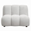 Nela Lounge Sofa Chair | Modern Bubble Silhouette | White Linen 42’’ BM333911