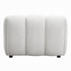 Nela Lounge Sofa Chair | Modern Bubble Silhouette | White Linen 42’’ BM333911