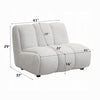 Nela Lounge Sofa Chair | Modern Bubble Silhouette | White Linen 42’’ BM333911