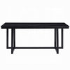Jory Dining Table | 71" Rectangular Top | Trestle Legs | Modern Black