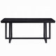 Jory Dining Table | 71" Rectangular Top | Trestle Legs | Modern Black