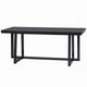 Jory Dining Table | 71" Rectangular Top | Trestle Legs | Modern Black