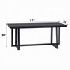 Jory Dining Table | 71" Rectangular Top | Trestle Legs | Modern Black