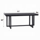 Jory Dining Table | 71" Rectangular Top | Trestle Legs | Modern Black