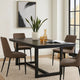 Jory Dining Table | 71" Rectangular Top | Trestle Legs | Modern Black