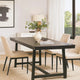 Jory Dining Table | 71" Rectangular Top | Trestle Legs | Modern Black