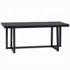 Jory Dining Table | 71" Rectangular Top | Trestle Legs | Modern Black