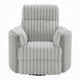 Watsy Manual Glider Recliner Swivel Chair | Modern Gray Corduroy BM333918
