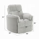 Watsy Manual Glider Recliner Swivel Chair | Modern Gray Corduroy BM333918