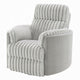 Watsy Manual Glider Recliner Swivel Chair | Modern Gray Corduroy