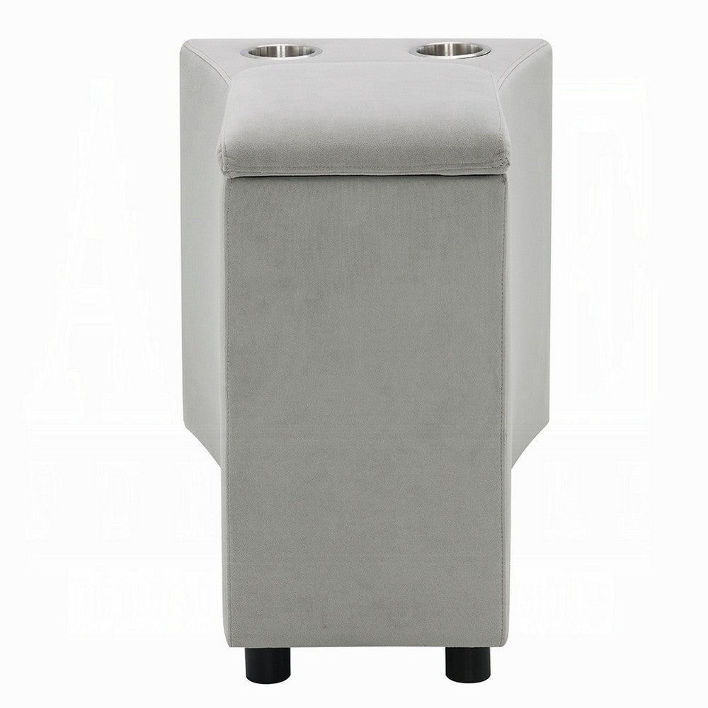 Watsy Console Table for Recliner w USB, Cupholders, Wireless Charging