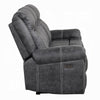 Hesy Power Motion Recliner Sofa w Drop Down Table | Dark Gray 85’’ BM333920