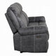 Hesy Power Motion Recliner Sofa w Drop Down Table | Dark Gray 85’’ BM333920